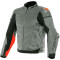 GIACCA IN PELLE DAINESE SUPER RACE - Modello GRIGIO CARBONE/GRIGIO CH/ROSSO FLUO