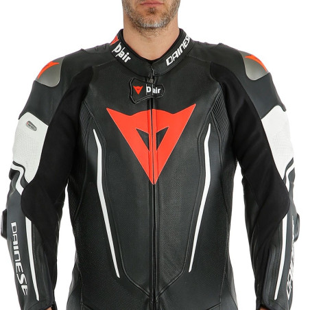 Tuta in pelle Dainese Misano 2 D-Air Perf 1 Pezzo