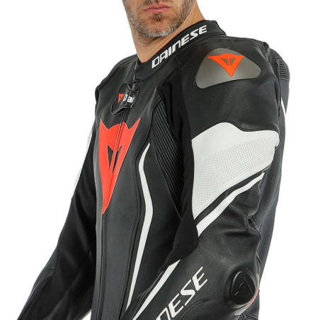 Tuta in pelle Dainese Misano 2 D-Air Perf 1 Pezzo