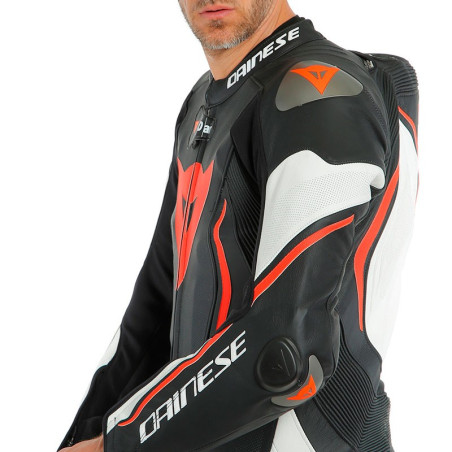 Tuta in pelle Dainese Misano 2 D-Air Perf 1 Pezzo