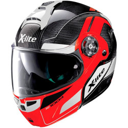 Casco X-Lite X-1004 Ultra Carbon Charismatic Rosso