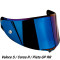 AGV VISOR RACE 3 AS IRIDIUM - Model IRIDIUM BLUE