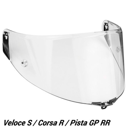 AGV VISOR 3 AS IRIDIUM VELOCE S CORSA R PISTA GP R