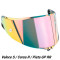 AGV VISIÈRE RACE 3 AS - Modèle RAINBOW