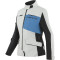 DAINESE TONALE MUJER D-DRY XT JACKET - Modelo GLACIER-GRAY/PERFORMANCE-BLUE/BLACK