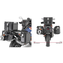 GIVI SUPPORT DE VALISES KTM 1290 SUPER ADVENTURE R / S