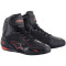 ALPINESTARS FASTER-3 DRYSTAR SHOES - Model (1030) BLACK RED FLUO 