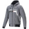 ALPINESTARS CHROME IGNITION HOODIE - Model 9162-MEL DK GRY WHT