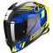 SCORPION EXO-R1 EVO CARBONO AIR SUPRA - Modelo BLACK/NEON YELLOW/BLUE