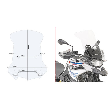 GIVI CUPULA BMW F750 GS / F850 GS