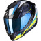 SCORPION EXO-1400 EVO AIR THELIOS - Model BLACK/BLUE/NEON YELLOW