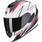 SCORPION EXO-1400 EVO AIR THELIOS - Model MATT WHITE/RED