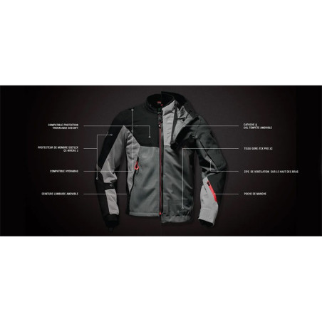 Giacca lunga da moto Rev'it Stratum Gore-Tex -??%