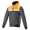 ALPINESTARS HONDA CHROME STREET HOODIE - Modèle 1914-BLK MEL ORANGE