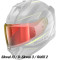 SHARK VISOR VZ40045P - Model IRIDIUM RED