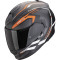 SCORPION EXO-491 KRIPTA - Modelo BLACK MATT/ORANGE/WHITE