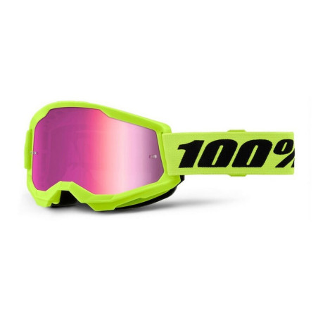 100% Strata 2 M2 Yellow Iridium Pink Motocross-Brille -??%