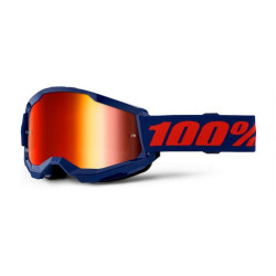 100% Strata 2 M2 Motocross-Brille Blue Marin Iridium Red -??%