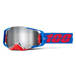 100% Armega M2 Ironclad Iridium Silver Motocross-Brille – ?? %