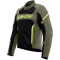 DAINESE AIR FRAME 3 TEX - Modèle ARMY GREEN/BLACK/FLUO-YELLOW