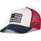 ALPINESTARS FLAG SNAPBACK HAT - Model 2074-WHITE/NAVY/RED