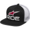 ALPINESTARS RIDE 4.0 TRUCKER HAT - Modèle BLACK WHITE RED