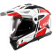 Casco LS2 MX702 PIONEER II COLLINA - Modello BIANCO/ROSSO