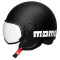 MOMO DESIGN FIGHTER CLASSIC - Modelo 001-MATT BLACK/WHITE