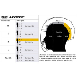 SHOEI NEOTEC ALMOFADA CENTRAL M13