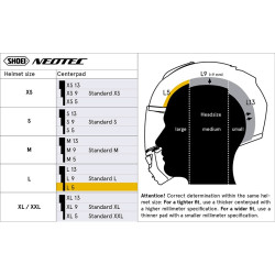 SHOEI NEOTEC MOUSSE CENTRALE XL 5MM