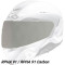 HJC VISOR HJ-37 IRIDIUM - Model IRIDIUM SILVER