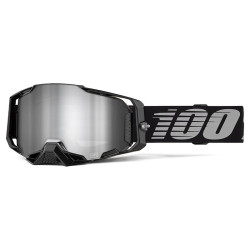 Occhiali MX 100% Armega M2 Nero Iridium Argento -??%