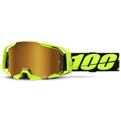 100% Armatic Neon Yellow Iridium Gold Motocross-Brille -??%