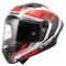 LS2 FF805 THUNDER CARBONO GP AERO RAUTE - Modelo WHITE/ RED