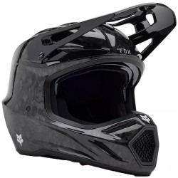 Fox V3 RS Carbon Monochrom Motocross-Helm