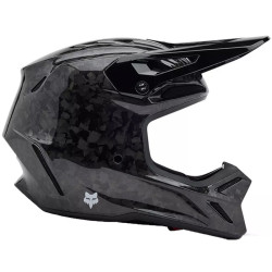 Fox V3 RS Carbon Monochrom Motocross-Helm