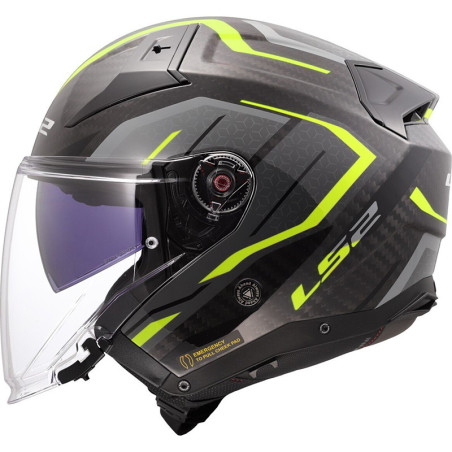 Casco jet LS2 OF603 Infinity II Carbon Urus -??%