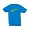 ALPINESTARS AGELESS CLASSIC TEE - Modelo TURQUOISE/YELLOW